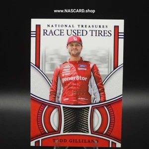 2024 Panini National Treasures Race Used Tires Blue Todd Gilliland /75 - Picture 1 of 2