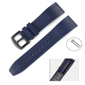 Universal Silicone Watch Strap Band Smart Bracelet 20 22 24 26mm Replacement - Picture 1 of 29