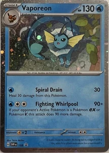 Tarjeta Holo Pokemon Escarlata y Violeta Promo Vaporeon 168 Cosmo - Imagen 1 de 1