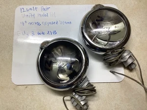 Pair 12 Volt SPOT Lamp fog LIGHT vintage auto Unity Model H 1 old TRUCK - Picture 1 of 21