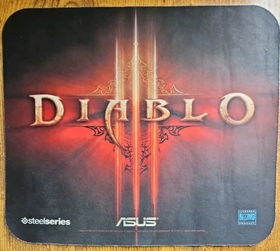 Diablo III Steelseries/ASUS/BLIZZARD Rare Gaming Mouse Pad - SHIP FAST FREE-USA - Image 1 of 2