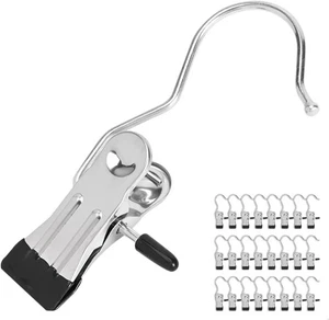 Paquete de 24 clips para colgar, ganchos de clip multifunción, clips para colgar ropa, cl - Imagen 1 de 2