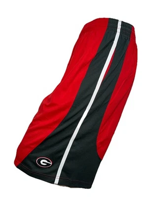 Nike Georgia Bulldogs Shorts Red Black Team Mesh Nike Fit Large 2008 NCAA - Image 1 of 4