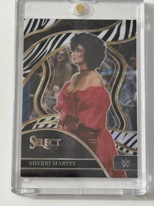 SHERRI MARTEL 2024 PANINI SELECT WWE ZEBRA PRIZM RINGSIDE #203 CASE HIT SSP HOF - Picture 1 of 2