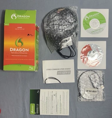 Dragon: Naturally Speaking - Home Version 11 w/ Head Set - Image 1 of 4