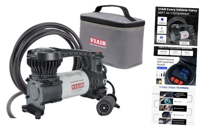 Digital EVC88P7 - Portable Air Compressor Tire Digital Auto w/Trailer Plug
