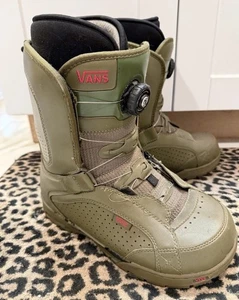 Botas de Snowboard Vans Encore De Colección Hombre Talla 10 Verde Oliva Excelente Estado Aura - Imagen 1 de 24