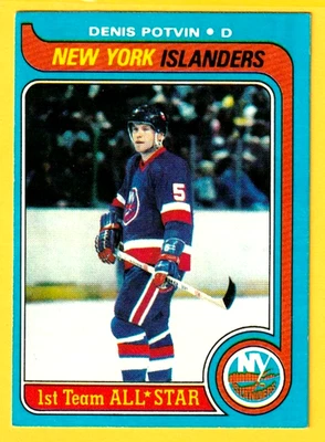 Denis Potvin 1979-80 Topps #70 casi nuevo Islanders Foto 1 de 2