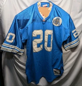 Detroit Lions Barry Sanders Mitchell & Ness Blue Throwback Jersey Men's: 56/3XL - Picture 1 of 8