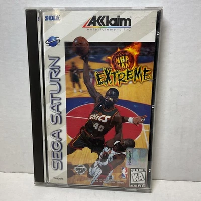 NBA Jam Extreme (Sega Saturn, 1996) Complete CIB w/ Manual - Image 1 of 4