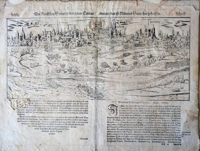 Die Reichstatt Speier Munster Speyer Cosmographia Germany Cosmographia Woodcut - Image 1 of 4