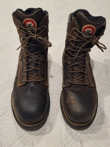 Red Wing Irish Setter Boots Men-Size 11D 83800 Leather Steel Toe Work Waterproof - Picture 1 of 12