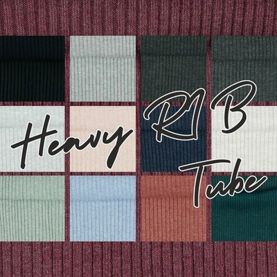 Heavy RIB Bündchenstoff Meterware Bio Bündchen Jerseystoff Nähen Kinder Schlauch - Bild 1 von 4