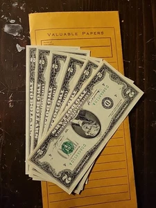 Lot of 8, 1978 $2 Dollar Bills, Uncirculated, Crisp,  RARE !!! - Picture 1 of 4