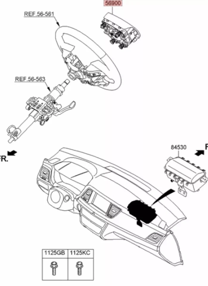 2019-2025 GMC Sierra 1500 2500 3500 Black Driver 85021808 OEM 3420 - Image 1 of 4