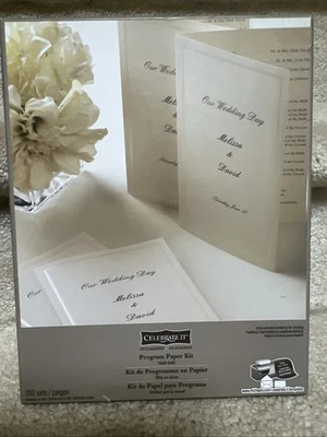 NUEVO CELEBREMOSLO!!!! Kit de papel para programa de ocasiones medio pliegue *EN CAJA ABIERTA Foto 1 de 4