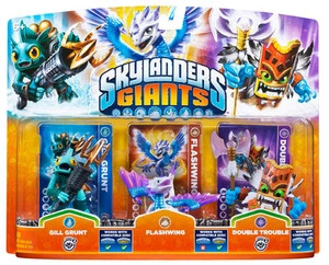 Skylanders GIANTS Flashwing Gill Grunt + Double Trouble WII PS3 XBOX360 3DS WIIU - Picture 1 of 1
