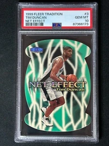 1999 Fleer Tradition Net Effect Tim Duncan #3 PSA 10 GEM MINT Spurs RARE INSERT - Bild 1 von 2