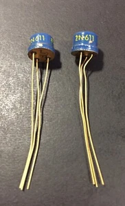 Extremely Rare Westinghouse 2N611 Transistor 1958 Blue Gold Plated Leads Qty 1 - Picture 1 of 3