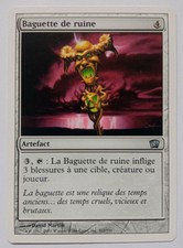 Rod of ruin mtg french misprint. it deals 3 damage instead of 1. Eighth Edition