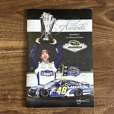 2016 Nascar Sprint Cup Series Awards Program Vegas Jimmie Johnson Champion - Image 1 of 2