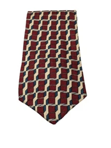 Boulder Trading Group Men’s Neck Tie 100% Silk Abstract Geometric Multicolor USA - Picture 1 of 5