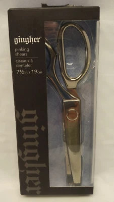 Gingher 7.5” Pinking Shears NEW Scissors Sawtooth Blades 7 1/2 Inch Zigzag - Image 1 of 4