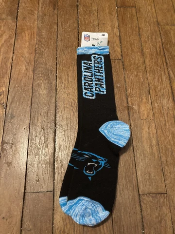 Carolina Panthers Football Black & Blue RMC Crush Deuce Crew Socks Cover