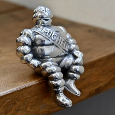 Aluminium Michelin Man Car Bonnet Scooter Mascot Bibendum Hood Collectable - Image 1 of 4