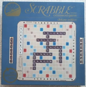 Scrabble Deluxe Edition Selchow & Righter Co. 1977 - Picture 1 of 6