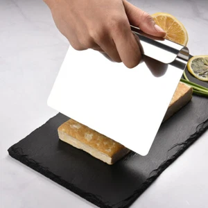304 Stainless Dough Scraper Food Shovel Cooking Equipment Steel Cutter - Picture 1 of 12