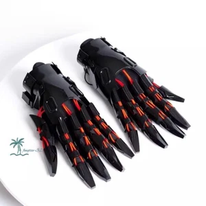 Cyberpunk mechanische leuchtende Ritterrüstung Unisex Handschuhe Spiel Peripheriegeräte cool - Bild 1 von 9