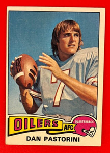 1975 Topps DAN PASTORINI #50 HOUSTON OILERS Football Card - EX