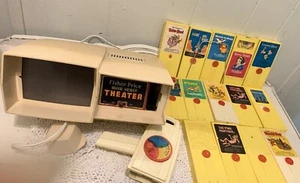 Lot Vintage 1977 Fisher Price Movie Viewer Theater 13 Cartridges toy TV electric - Picture 1 of 21
