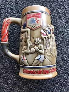 Vintage Anheuser Busch 1984 Los Angeles Olympics Stein - Bild 1 von 5