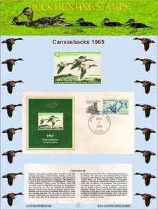 DUCK HUNTING STAMPS CANVAS WALL ART PAINTING PICTURES HANGING POSTERS HOME DECOR - Picture 1 of 1