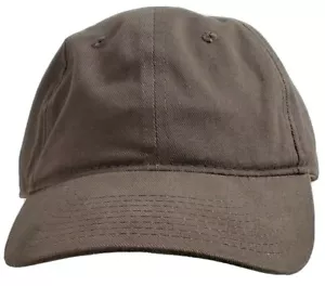 Trucker Hat Baseball Cap Brown Adjustable Back Solid Color - Picture 1 of 11