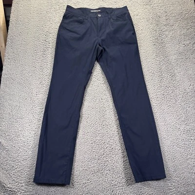 Pantalones chinos Desert Dunes para hombre 32x32 azul marino nailon spandex calce ceñido de golf Foto 1 de 4