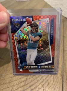 2021 Panini Rookies & Stars Trevor Lawrence Airborne Red PLAID Prizm Sp #CR-20 - Picture 1 of 7