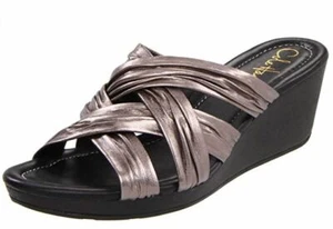 Cole Haan Air Eden 55 Damen-Pantolette Sandale gunsmoke metallic Größe 7,5 - Bild 1 von 7