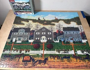 Charles Wysocki - Nantucket Winds - 1000 Piece Jigsaw Puzzle COMPLETE - Picture 1 of 10