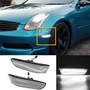 For 2003-2007 INFINITI G35 Couple Clear Lens Side Marker Lights Bumper Side Lamp - Bild 1 von 8