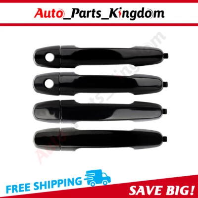 For Toyota Corolla Matrix Yaris 4x  Front Rear Left Right Black Door Handles - Imagem 1 de 4