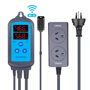 Inkbird Digital WIFI Humidistat Humidity Controller Humidifier Fan 240V AU PLUG - Picture 1 of 12