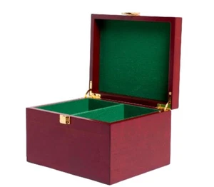 Rosso Mogano Standard Scacchi Scatola - Picture 1 of 1