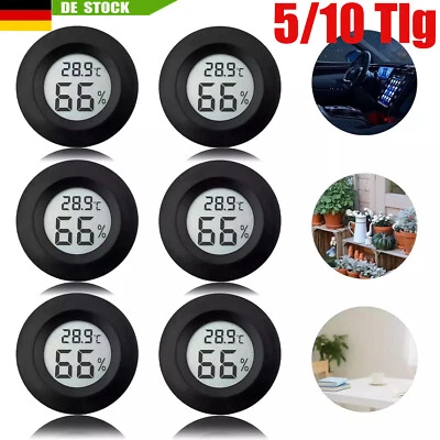 5/10x Digital Thermo-Hygrometer Thermometer Luftfeuchtigkeit Temperaturmessgerät - Bild 1 von 4