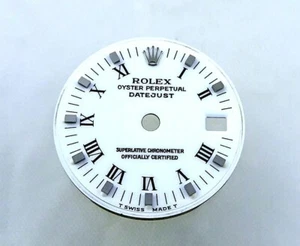  Rolex Factory Gold Roman Number Ladies President Datejust Steel Watch Dial Part - Picture 1 of 3