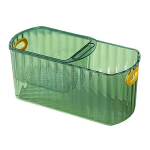 Caja de almacenamiento de alimentos de frutas secas compartimentos estuche de bocadillos contenedor escurridor soporte - Imagen 1 de 12