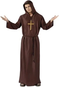 Adult Monk Costume One Size Fits Most. Plastic Cross - Picture 1 of 1