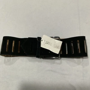INTERMIX Women’s Black Color Suede Leather Waist Belt Size S $195 - Picture 1 of 7